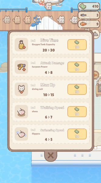 猫咪潜水员小游戏